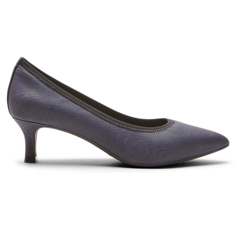 Rockport Women's Total Motion Kaiya Heel Pumps - Navy - USA (2864ZNSQW)